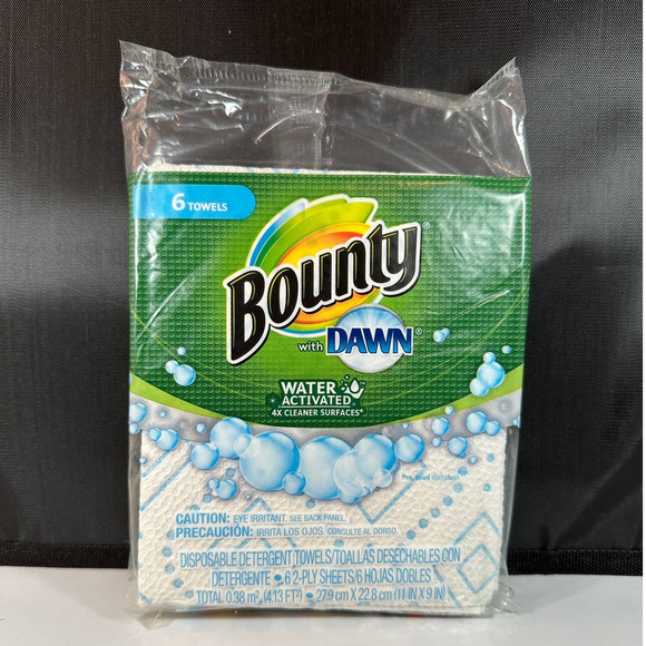 1 Pack Bounty with Dawn Travel Size (6 -2 Ply Towels) Paper Towels Discontinued - Picture 1 of 2